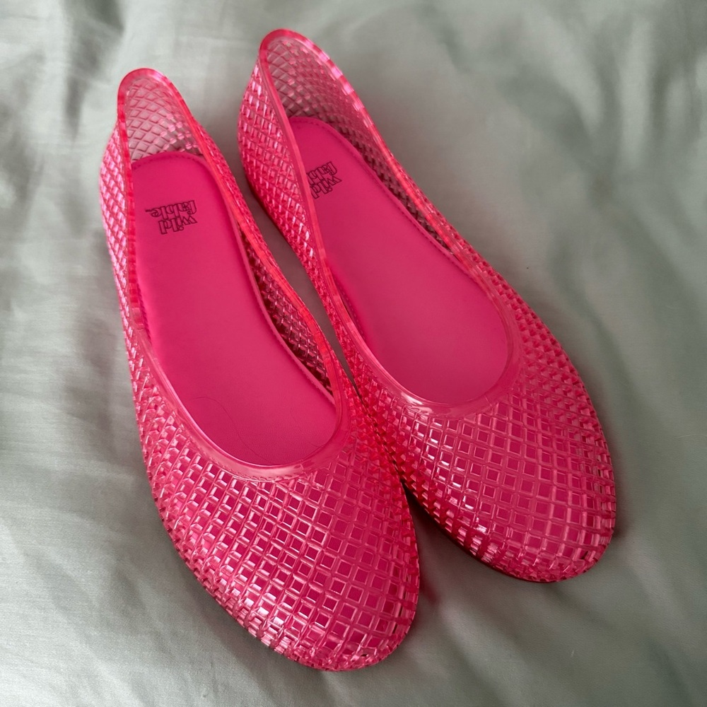 Wild Fable Isabella Jelly Flats- Light Pink- 7
